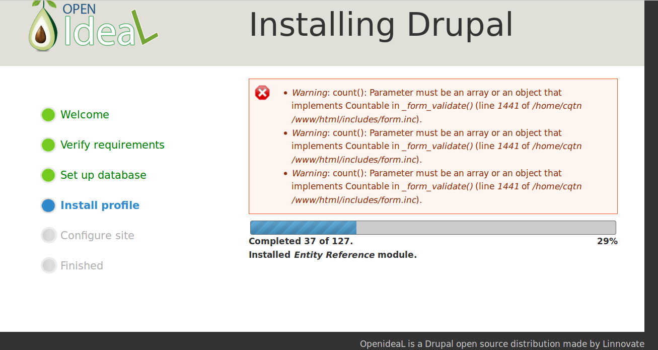 Errors during and after installation · Issue #59 · linnovate/openideal ...