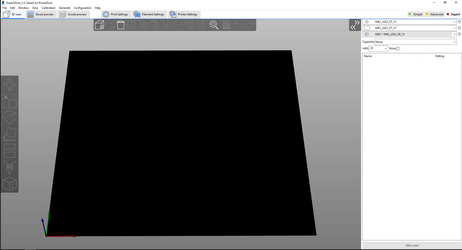 Bed Texture gets Black after Mouse hover · Issue #3067 · supermerill