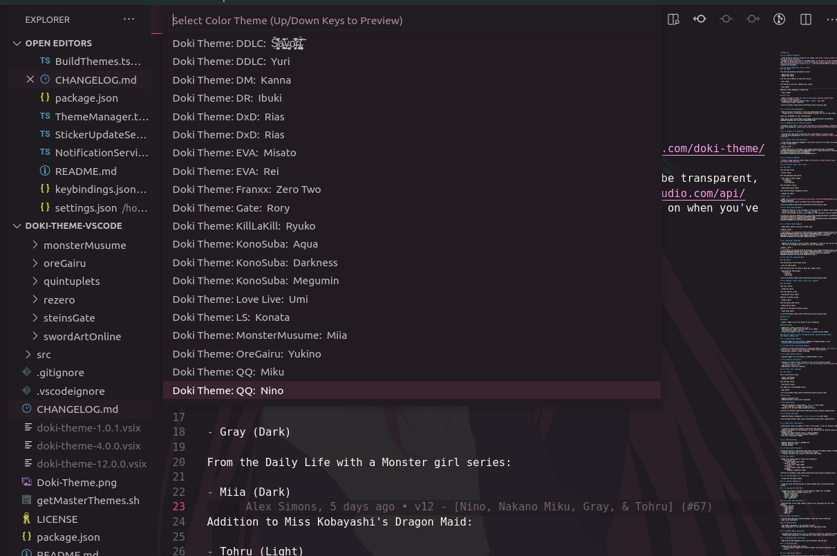 Usability Issue Fixes by Unthrottled · Pull Request #69 · doki-theme ...