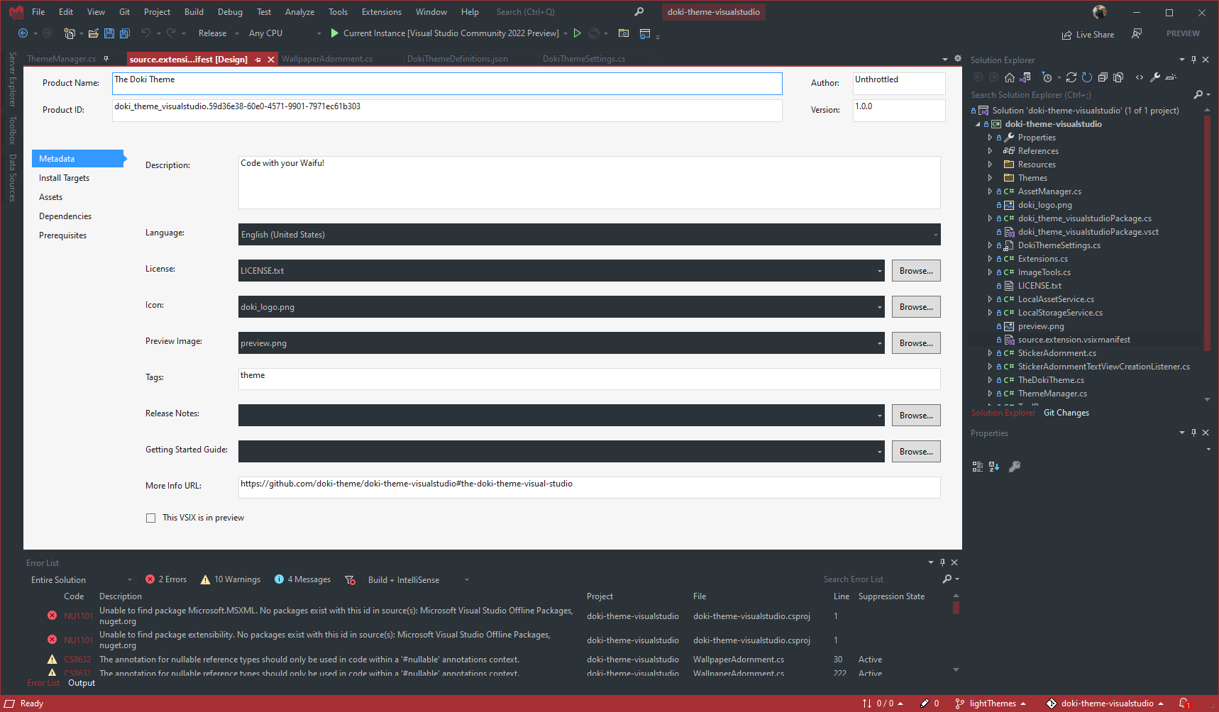 Dark Theme Update · Issue #16 · doki-theme/doki-theme-visualstudio · GitHub