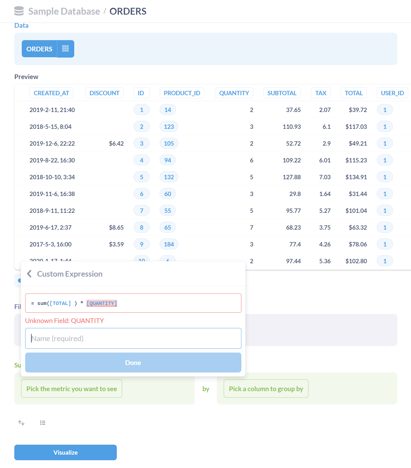 Wrong Error Message in Custom Expression Summarize · Issue #21470 ...