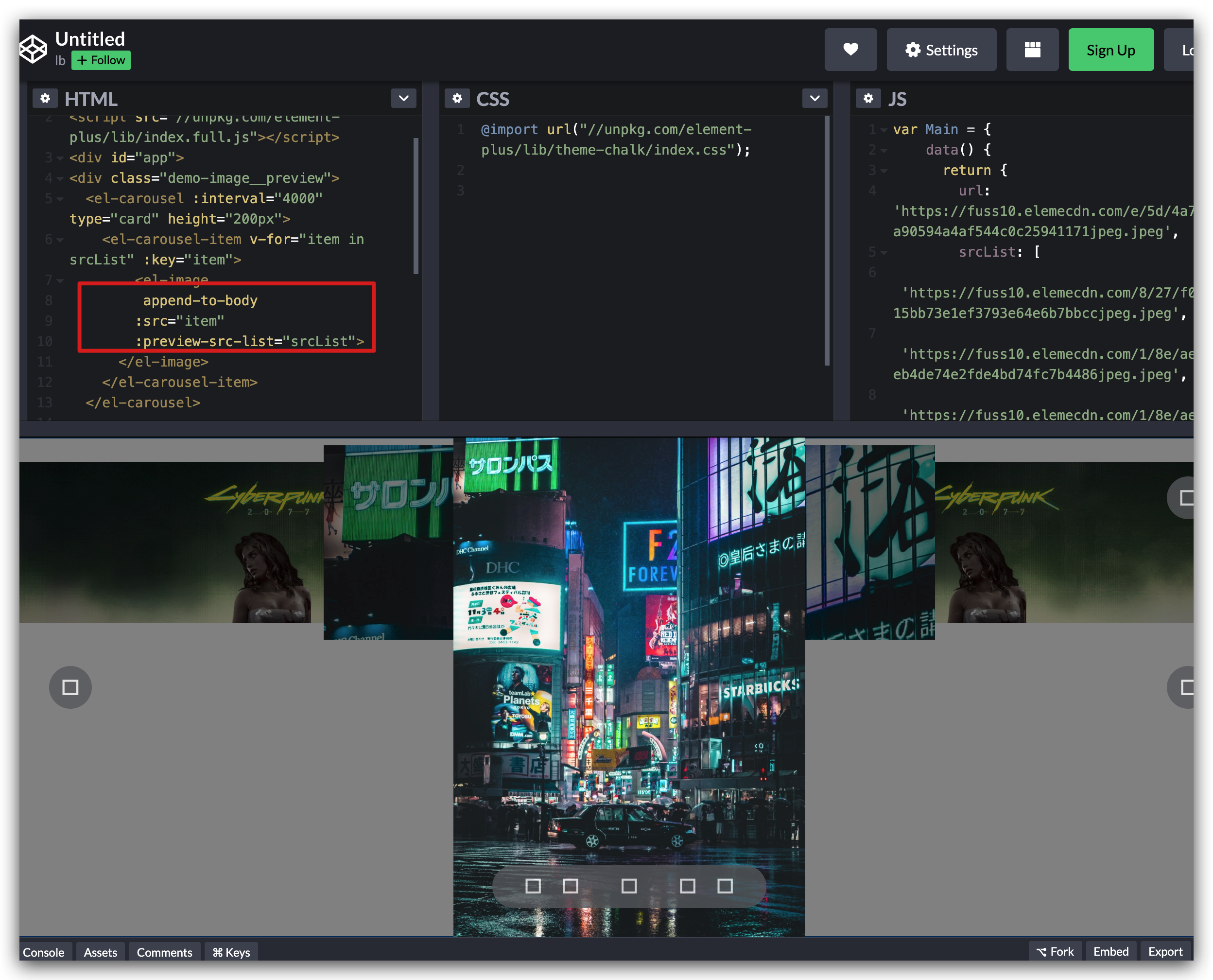 [Bug Report] el-image preview not work with el-arousel in Element Plus ...
