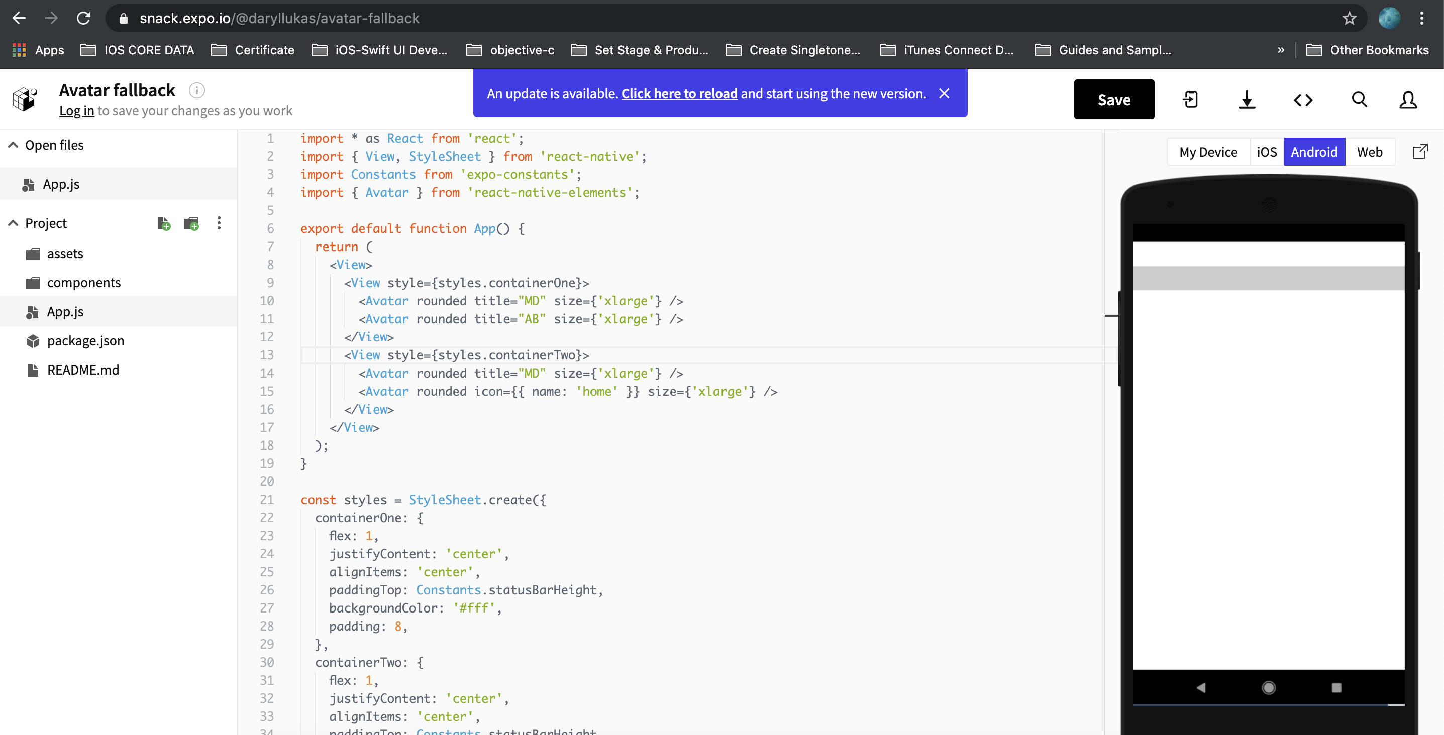 Avatar not using fallback on title when source is undefined · Issue ...