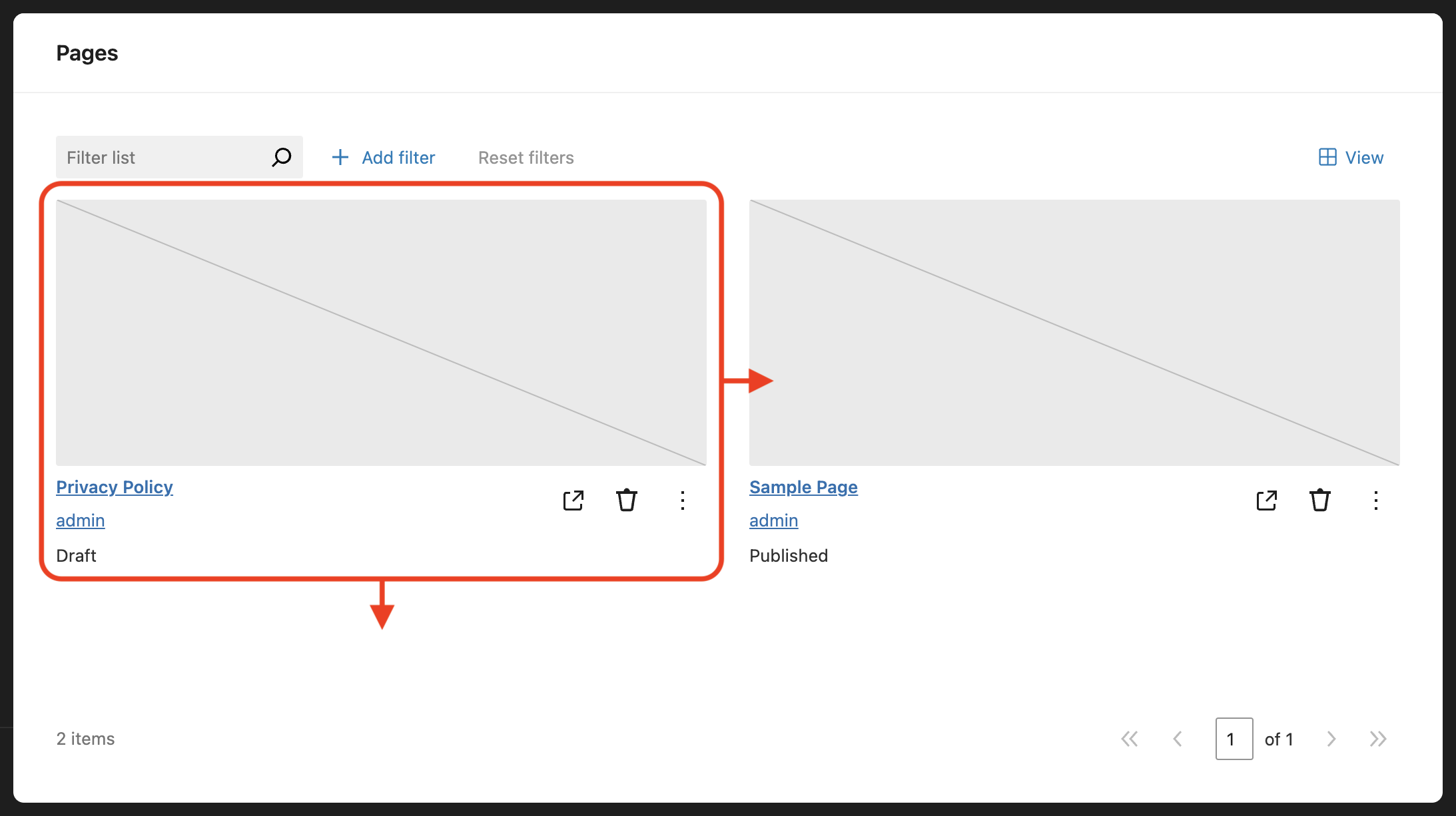 [Data Views] Improve keyboard accessibility in grid layout · Issue