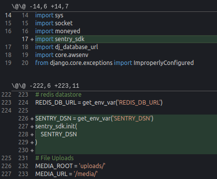 Setting py