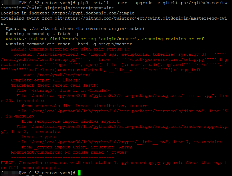 How can i used twint's CLI on the centos7? · Issue #696 · twintproject ...