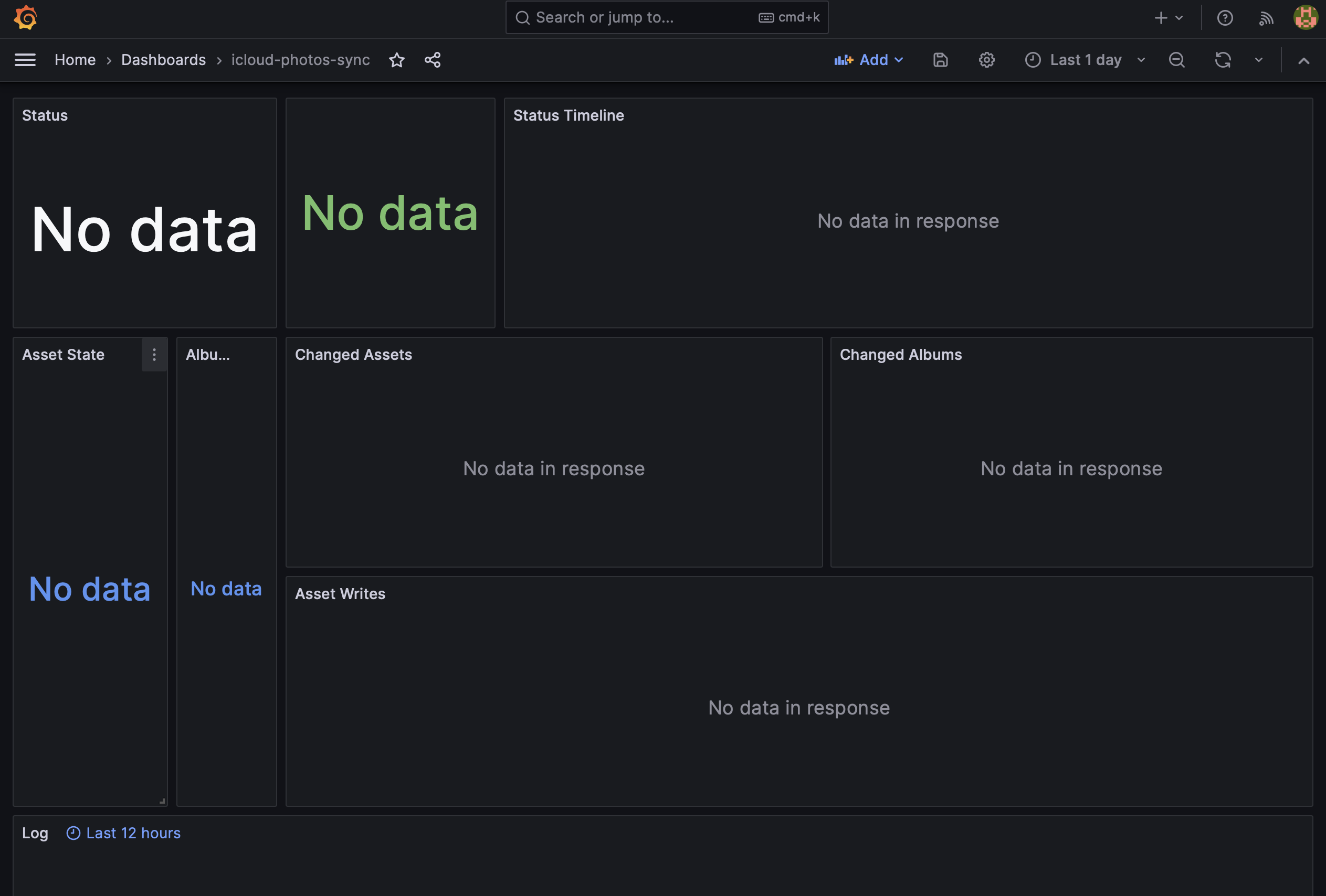 Provided Grafana Dashboard example does not show any data · Issue 329