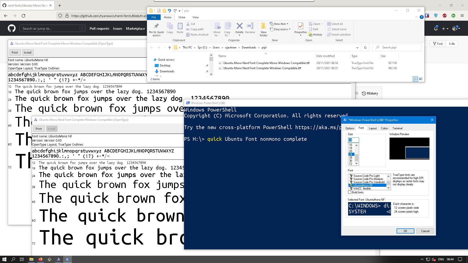Ubuntu Mono is weird about horizontal spacing · Issue #306 · ryanoasis ...