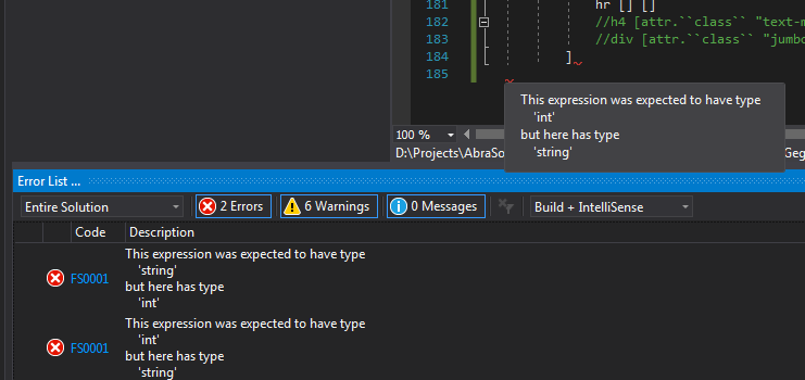 Error highlighting gets stuck after error is fixed, remains visible in ...