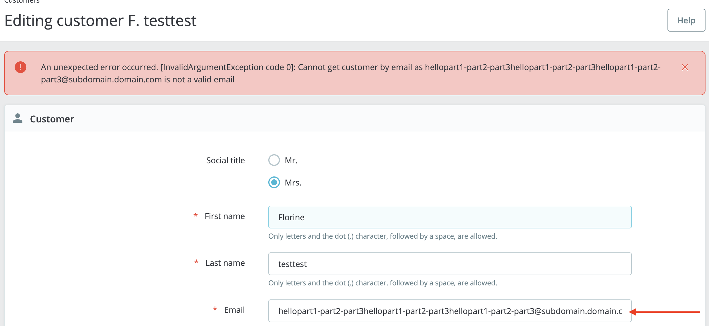 Registration Form validation errors in email field · Issue #30475 ...