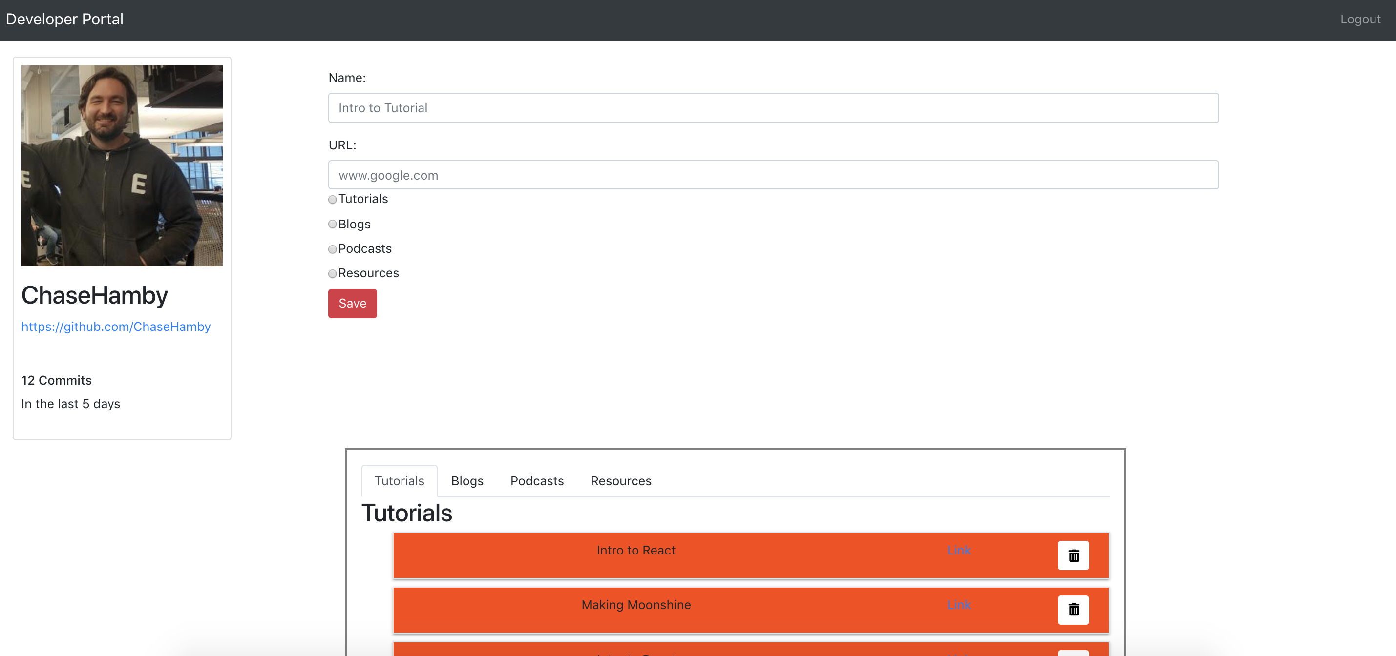 GitHub - ChaseHamby/developer-portal