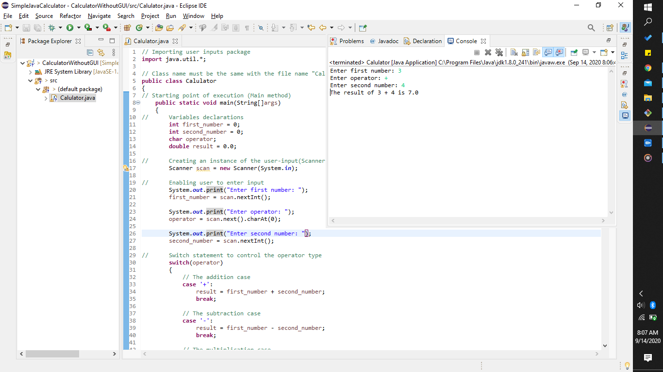 GitHub qozeemodeniran/SimpleJavaCalculator This is a simple java calculator built with eclipse