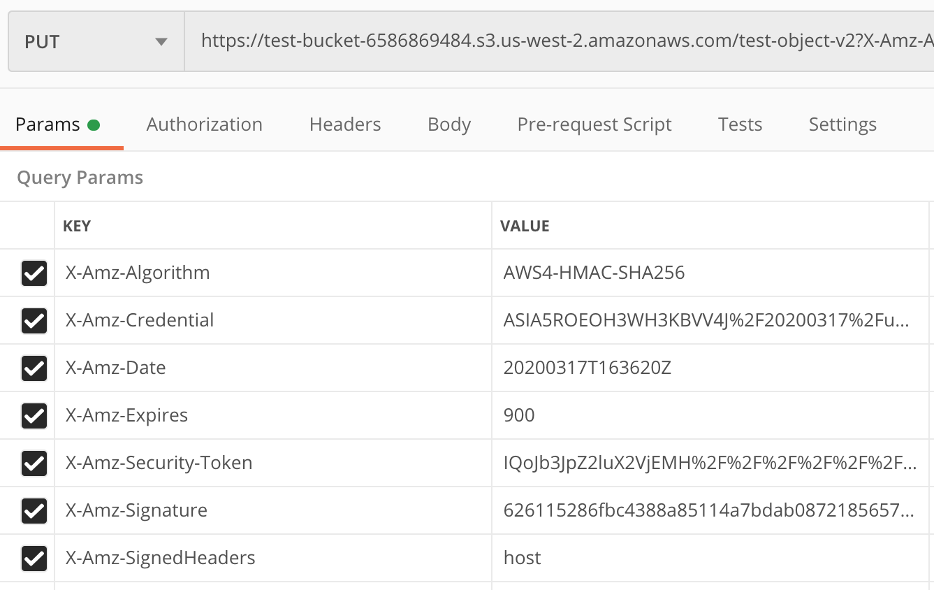 403 Forbidden on trying to put Key with signedUrl in v3 · Issue 1000