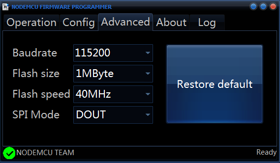 settings sonoff esp8266 2017-06-20