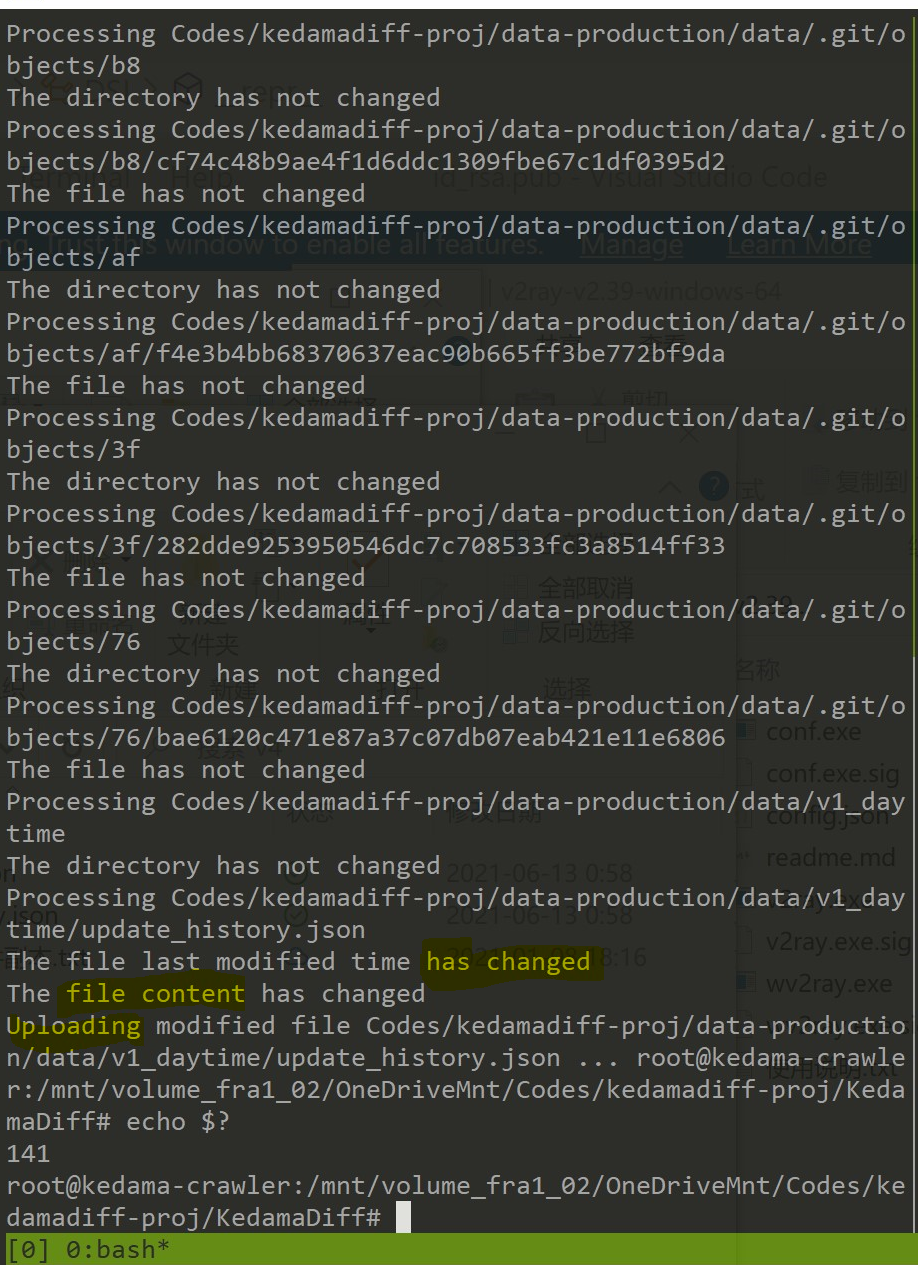 Onedrive client exits on uploading actions, exception code 141 (but ...