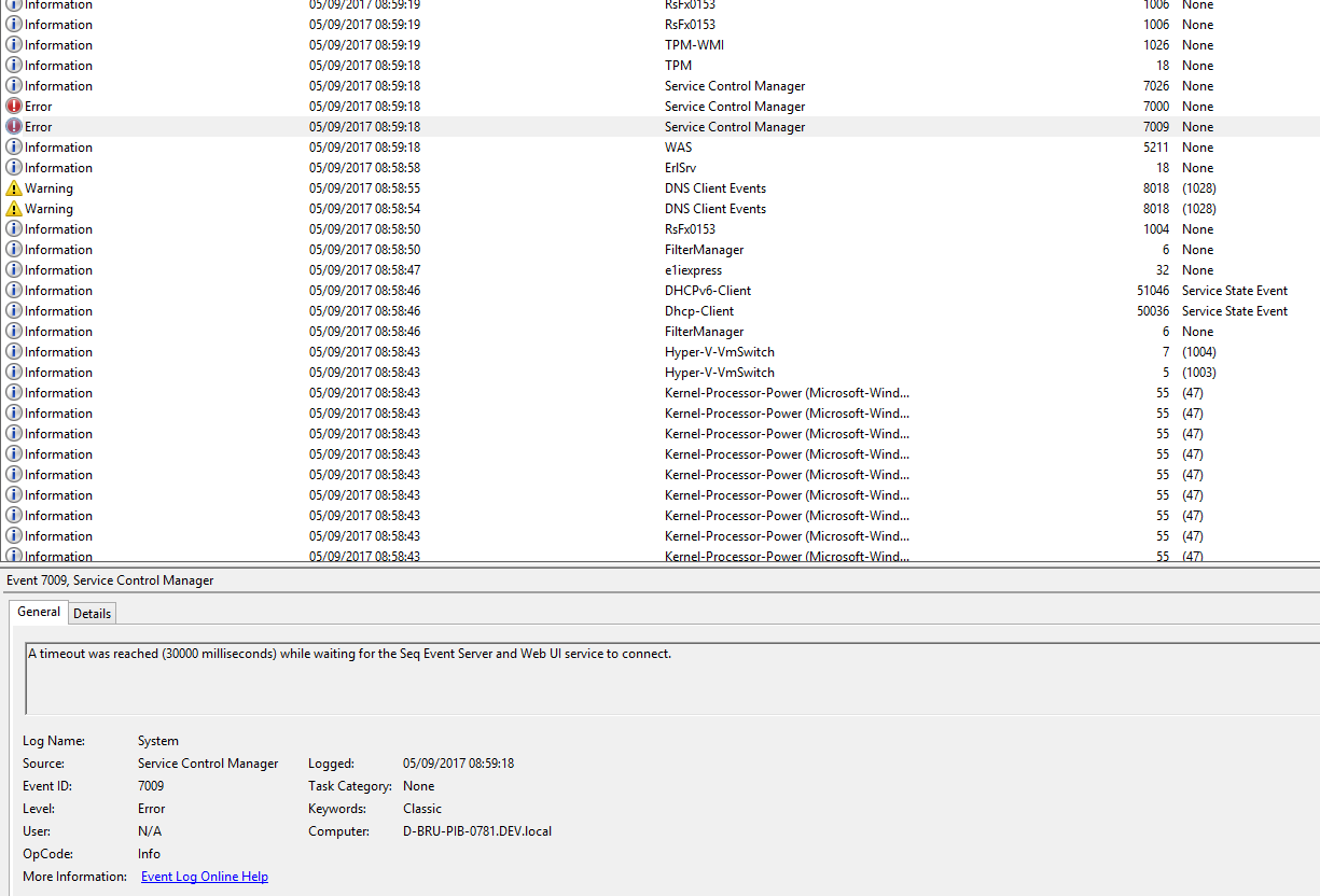 Seq Service not starting on boot · Issue #606 · datalust/seq-tickets ...