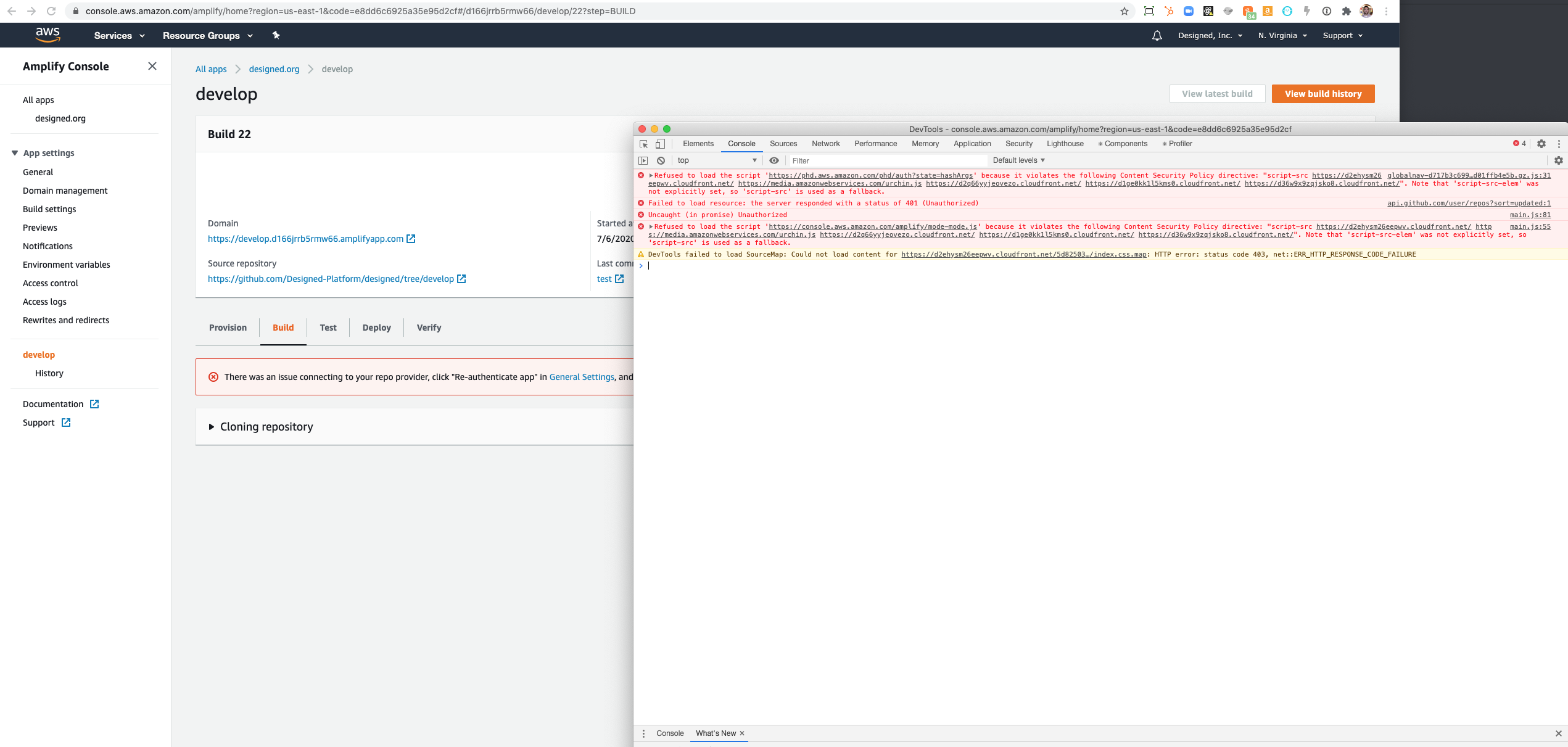 Builds broken for 20+ hours · Issue #824 · aws-amplify/amplify-hosting ...