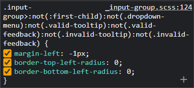 Bootstrap 5.2 input group append radius is displayed incorrectly ...