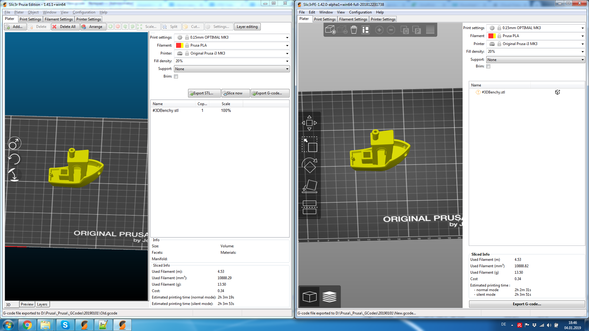 GCode output is wrong in 1.42.0-alpha Version (Benchy) · Issue #1585 ...
