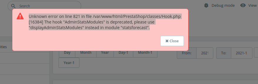 BO - An errors is displayed in the stats page · Issue #27120 ...