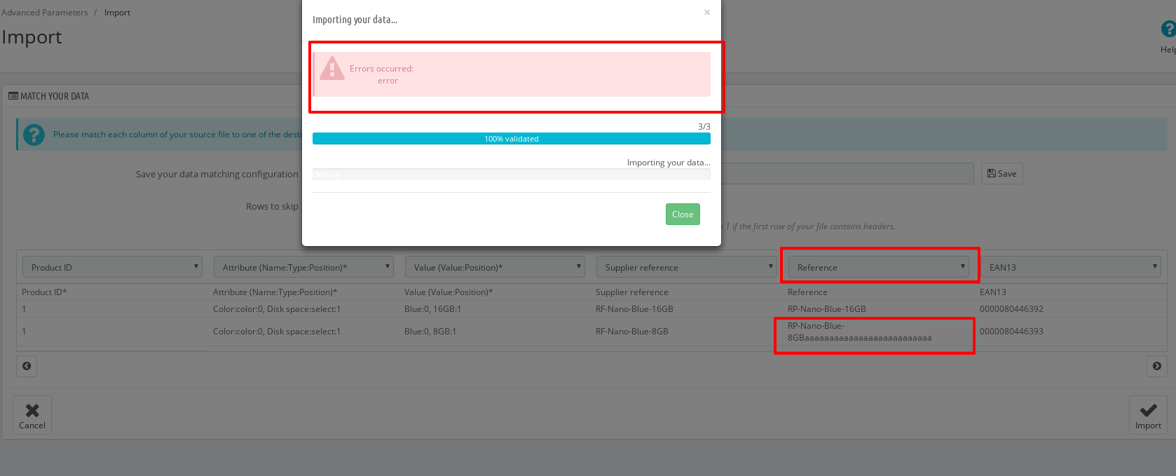 Errors ocurred: error while importing XLSX file · Issue #10329 ...