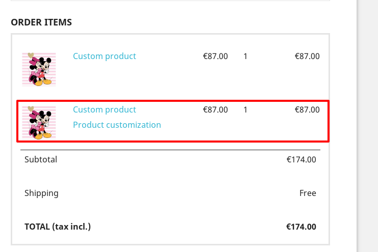 Confirm order please. Confirm order please