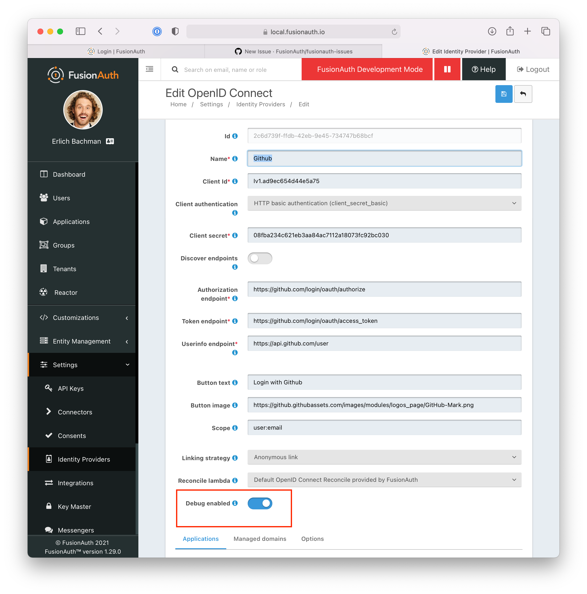 Issue with OIDC debug toggle and event log · Issue #1315 · FusionAuth ...