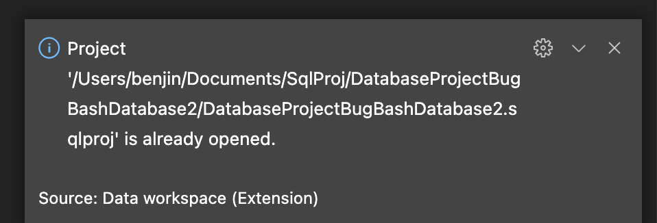Creating new SQL project from Database fails to load new project in ...