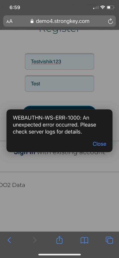 StrongKeyError