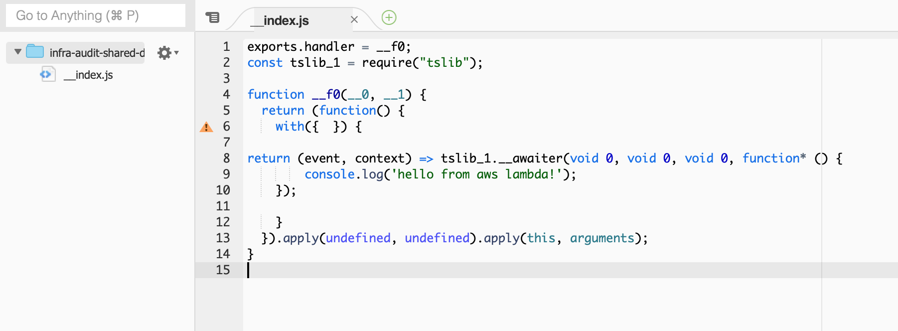 yarn workspaces + nested pulumi project + local package reference