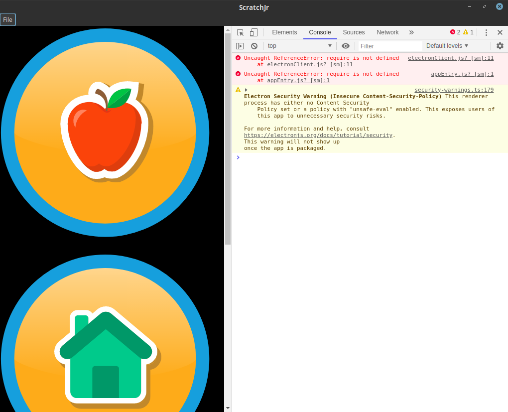 ScratchJR doesn't load Fedora · Issue 39 · jfo8000/ScratchJrDesktop · GitHub