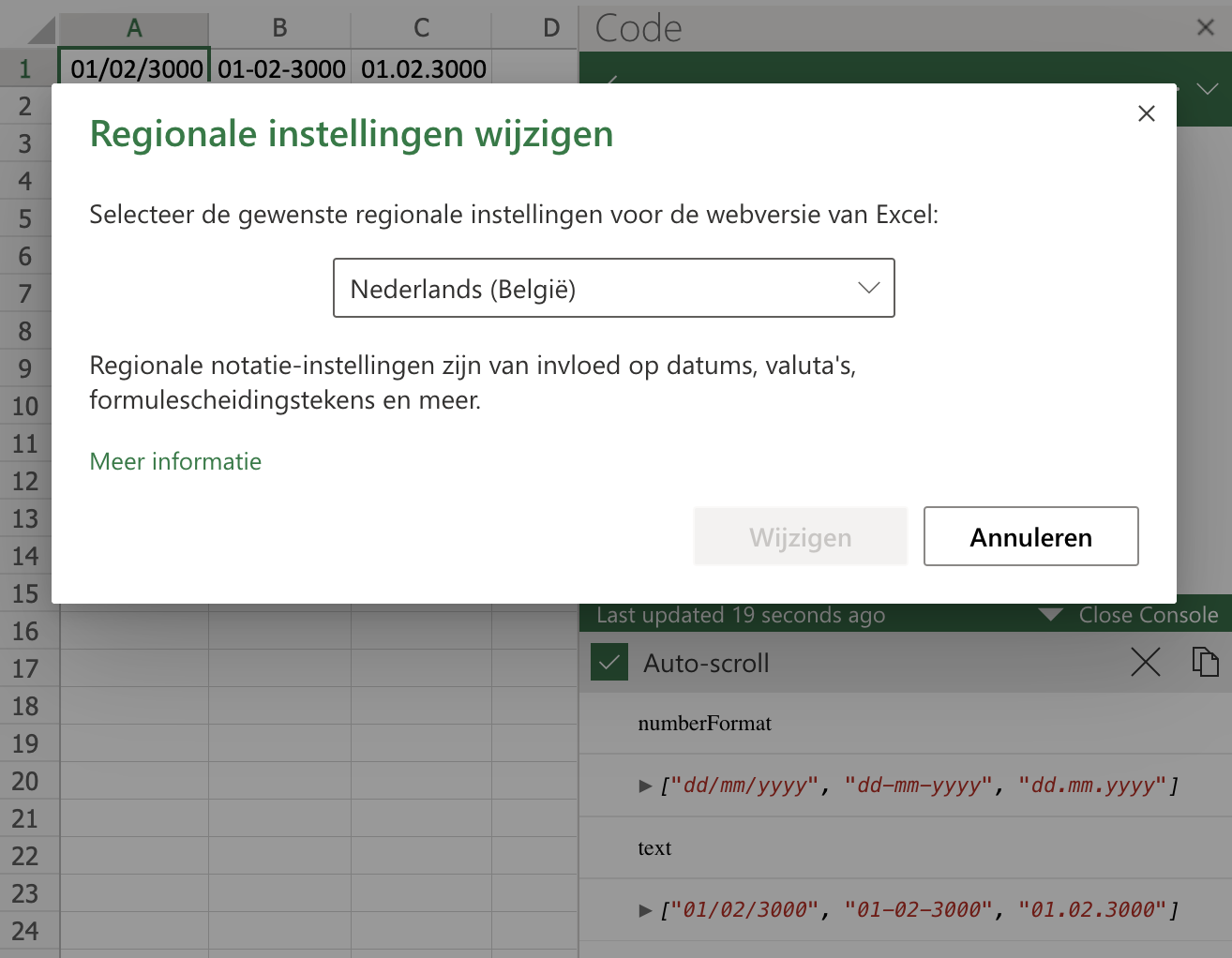 Setting and getting `Range.numberFormat` for a date format gives inconsistent results in Excel