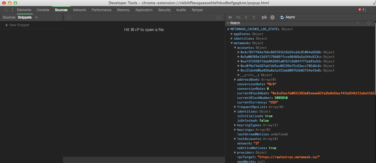 Data Leakage via Chrome DevTools · Issue #1577 · MetaMask/metamask ...
