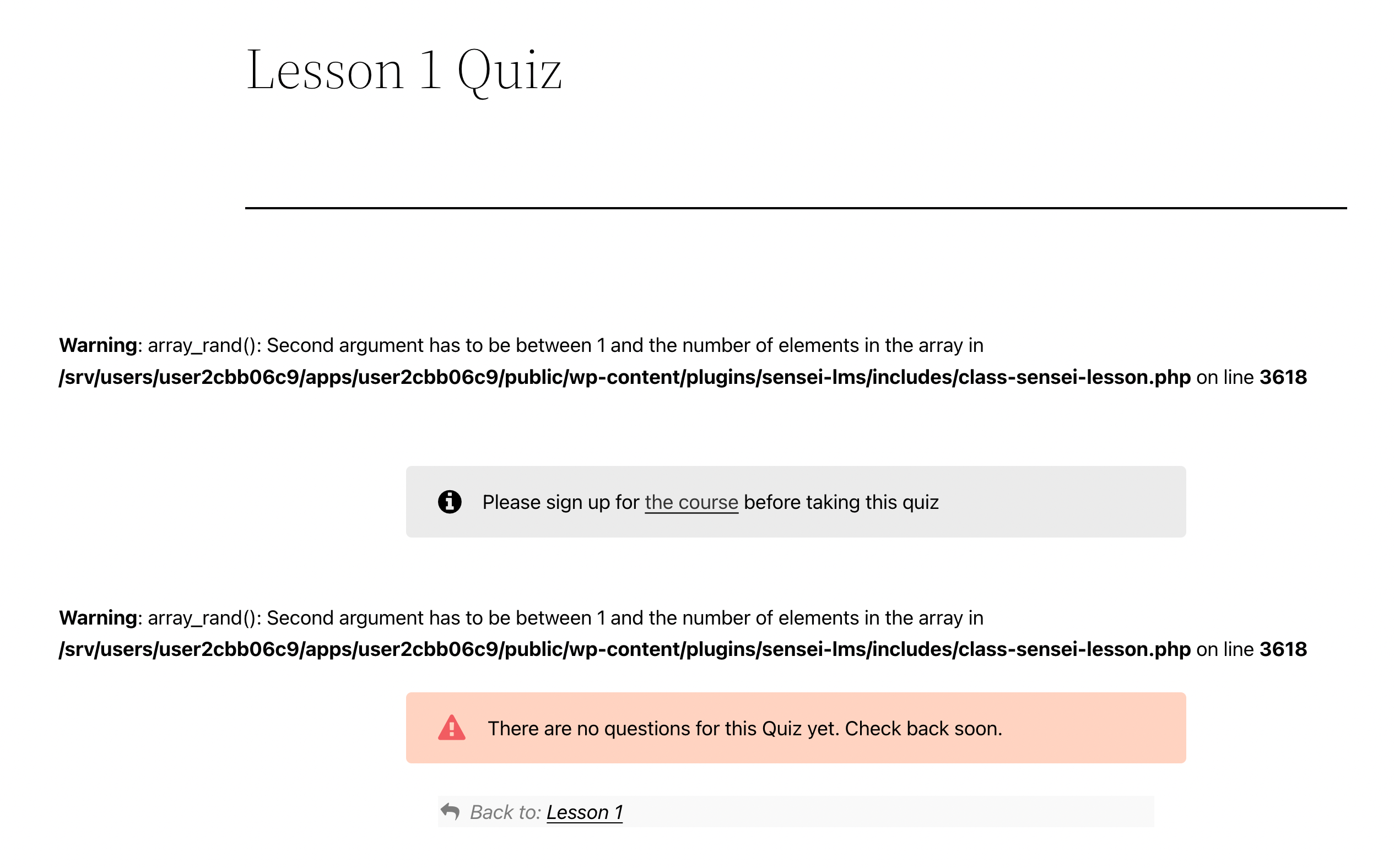 Quizzes stopped working · Issue 5453 · Automattic/sensei · GitHub