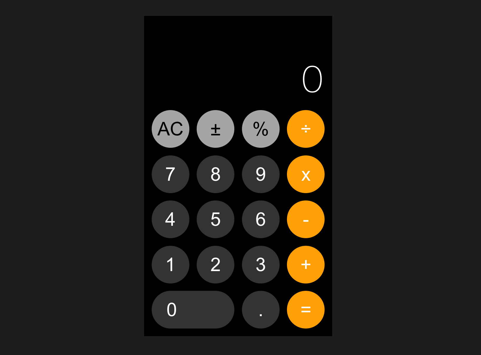 GitHub - lpohren/react-iphone-calculator: iPhone calculator using React