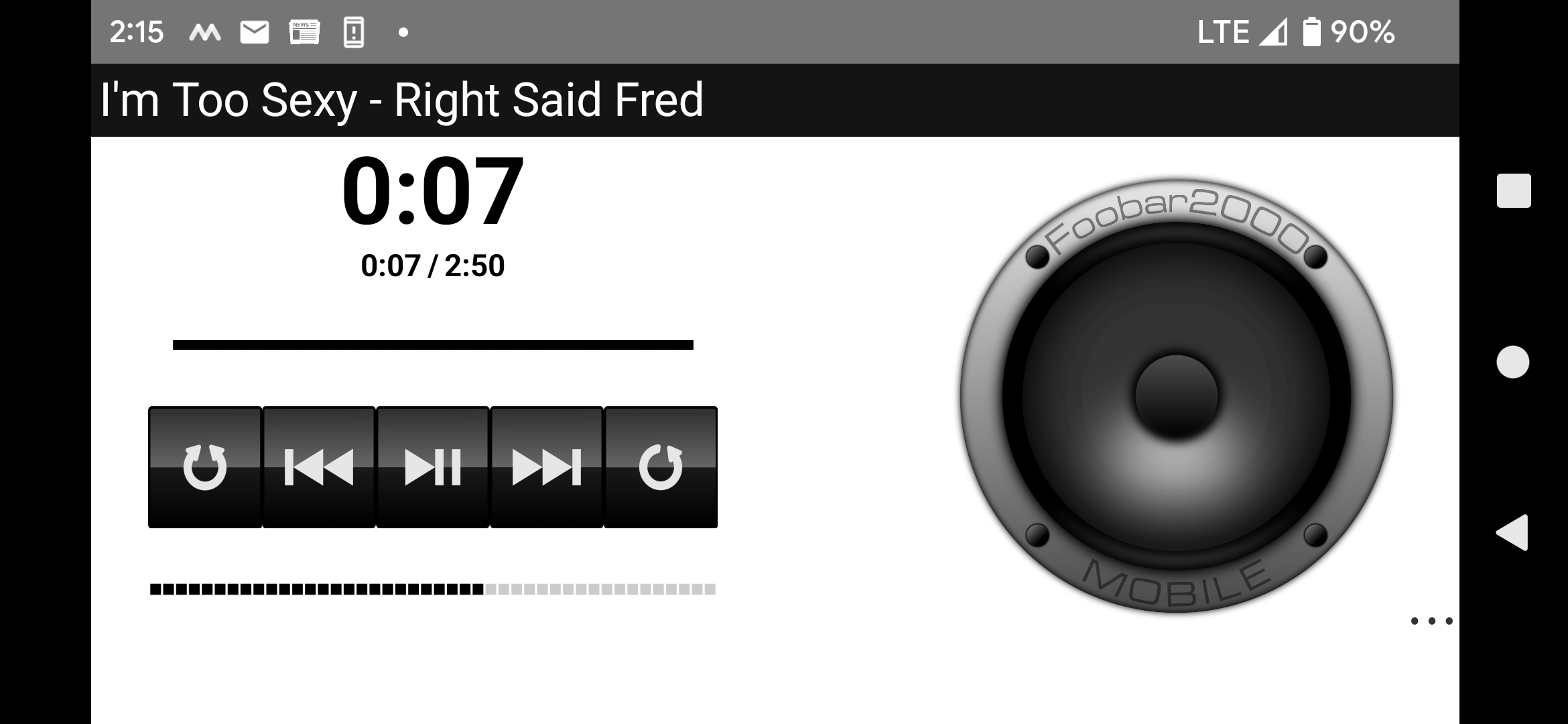 GitHub - lexterror/Foobar2000-MobileSkinAlienCat: A minimal foobar2000