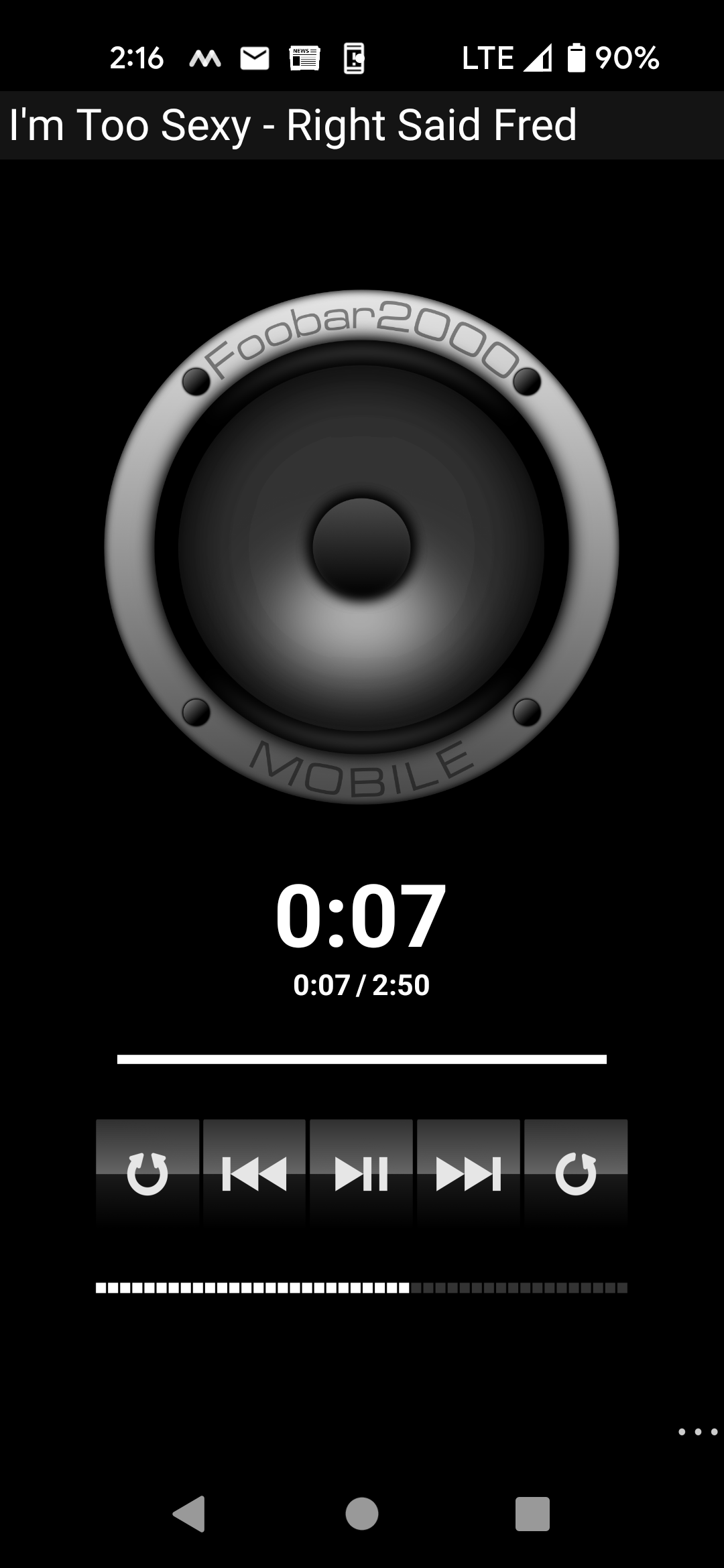 GitHub - lexterror/Foobar2000-MobileSkinAlienCat: A minimal foobar2000