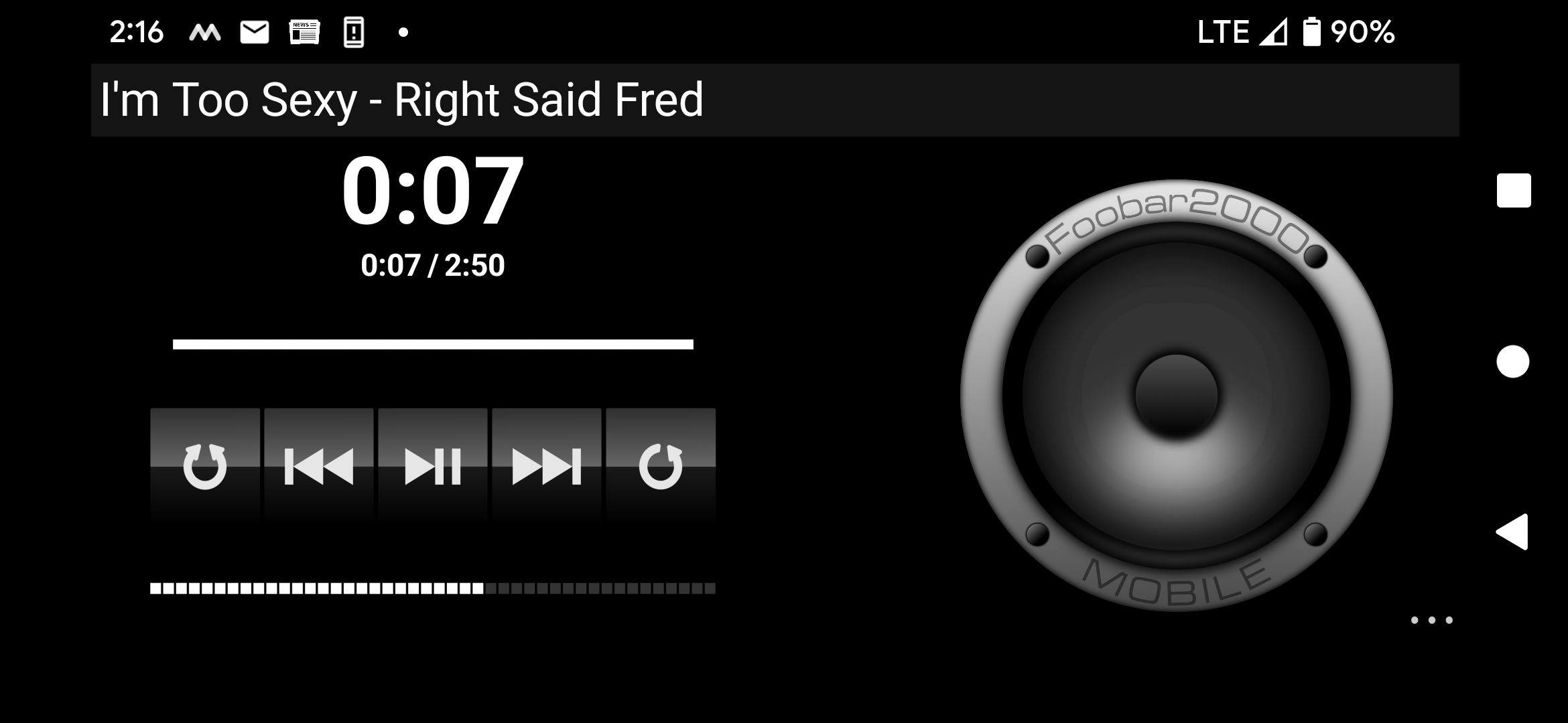 GitHub - lexterror/Foobar2000-MobileSkinAlienCat: A minimal foobar2000