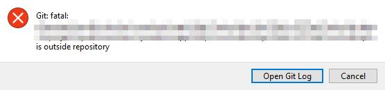 Git fatal ... File is outsite repository · Issue #99973 · microsoft ...