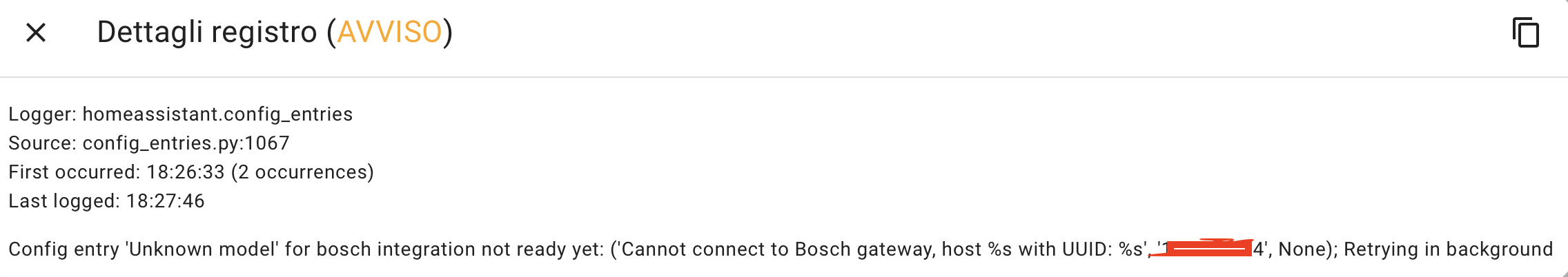 Unknown device - Cannot connect to Bosch gateway · Issue #188 · bosch ...