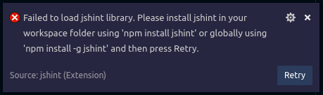 Failed to Load JsHint Library · Issue #62 · microsoft/vscode-jshint ...