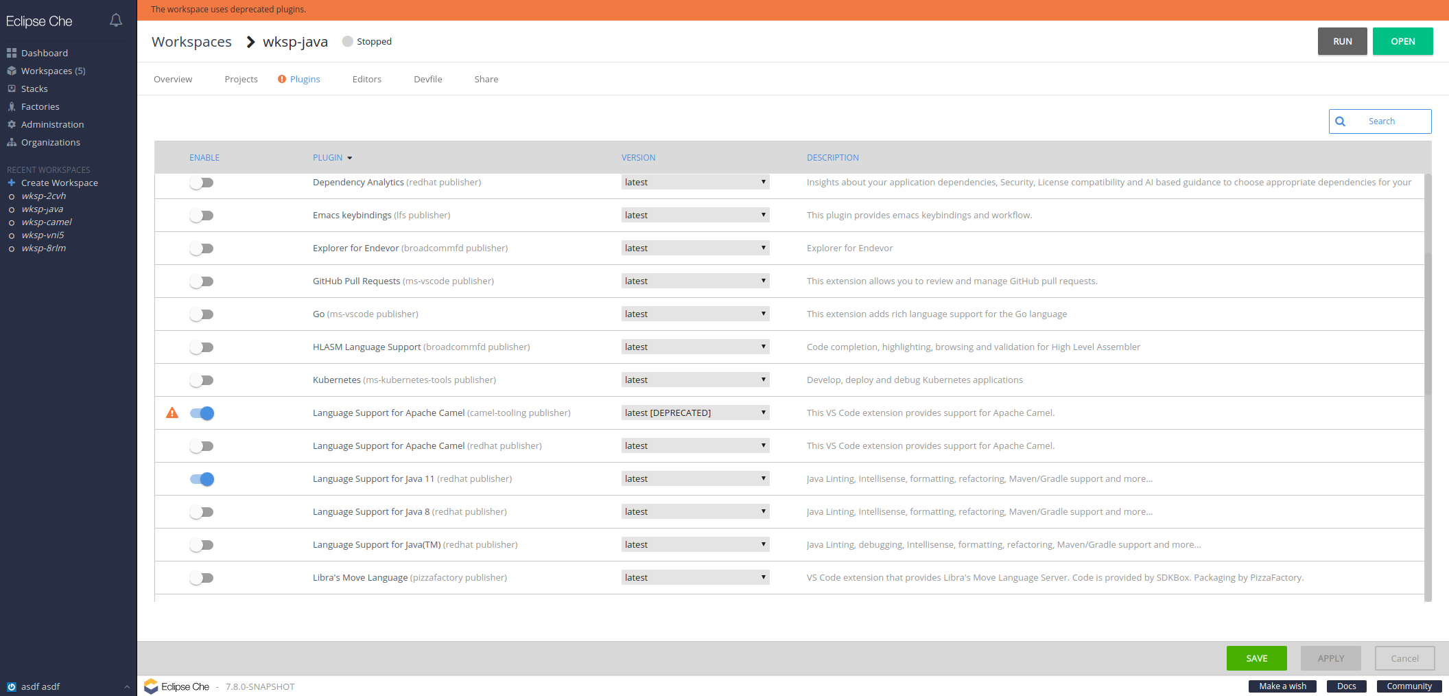 che-amisevsk-che-2 devtools-dev ext devshift net_dashboard_ (9)