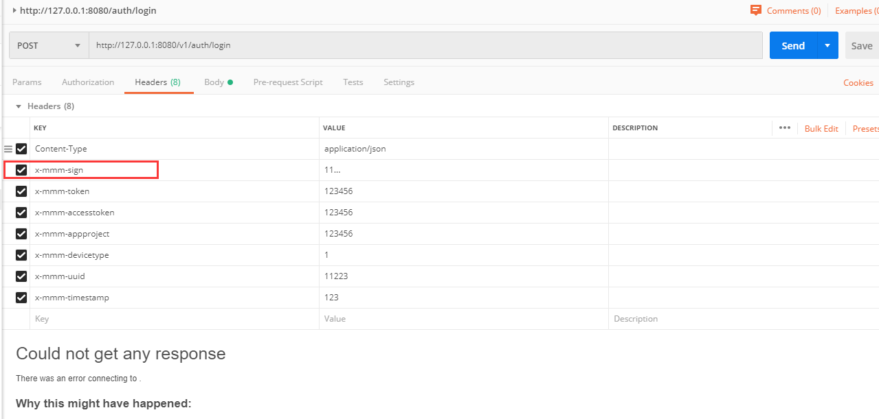 no response when i add a http header key like x-mmm-sign · Issue #7406 ...