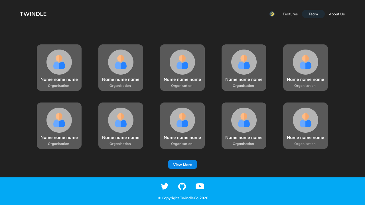 Team - Dark Mode