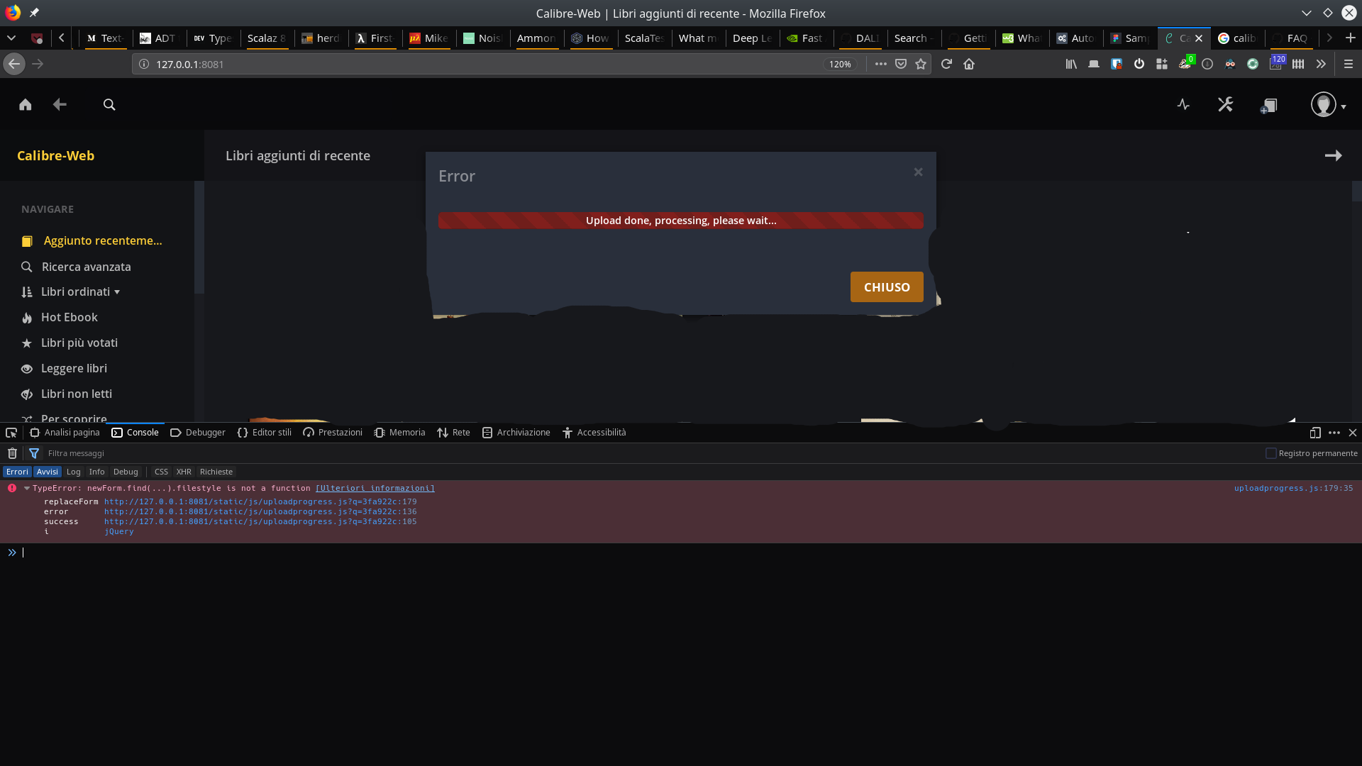 Upload Error: Empty reply from server · Issue #845 · janeczku/calibre ...