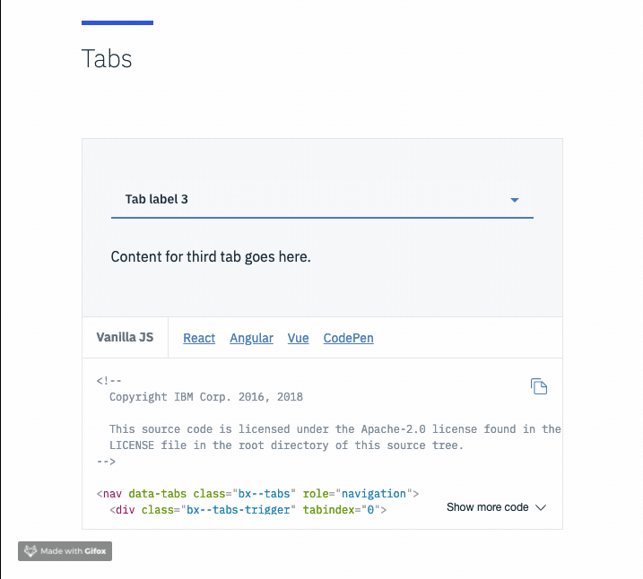 Tabs Component Dropdown does not close when clicking outside of the ...