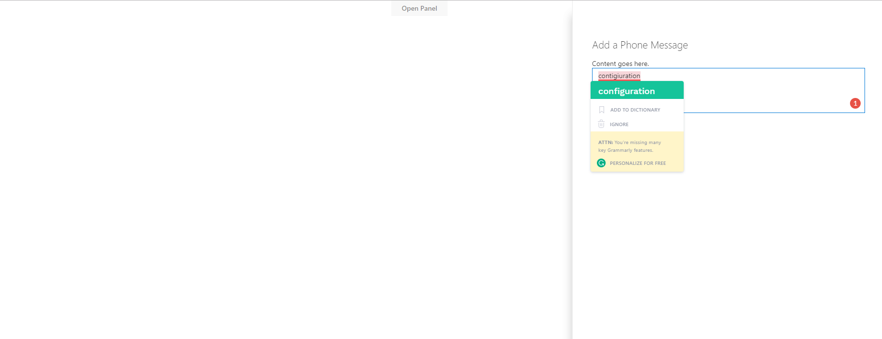 Input multiline inside Panel doesn't compatible with the auto spell