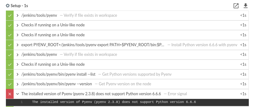 Fail with error if version not supported by Pyenv by nre-ableton · Pull ...