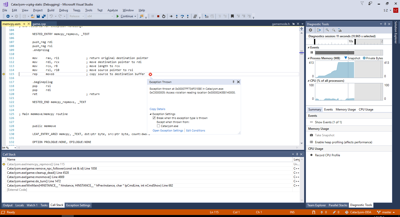 Crash: Segmentation fault · Issue #29278 · CleverRaven/Cataclysm-DDA ...