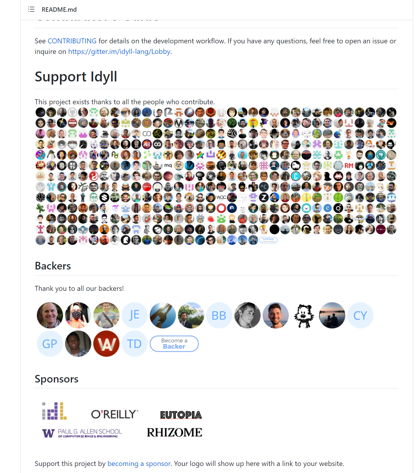 Contributors, backers, sponsors and Open Collective? · Issue #2736 ...